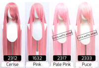 100cm Synthetic Wigs Lolita Cosplay Womens Wig Red Pink Blonde Blue Straight Wig Hair Extensions Party Wig MUMUPI