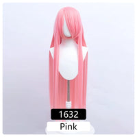 100cm Synthetic Wigs Lolita Cosplay Womens Wig Red Pink Blonde Blue Straight Wig Hair Extensions Party Wig MUMUPI