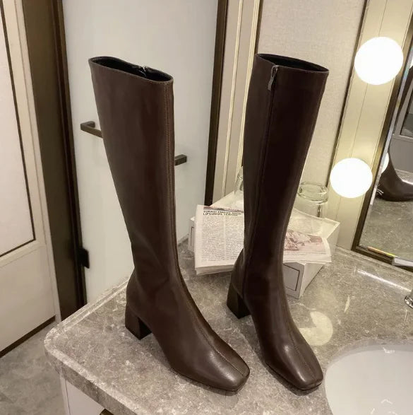 Bottes Martin en cuir de style britannique