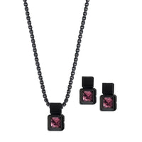 Coal Necklace-Plum